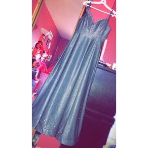 Long Glittery Formal Party dress